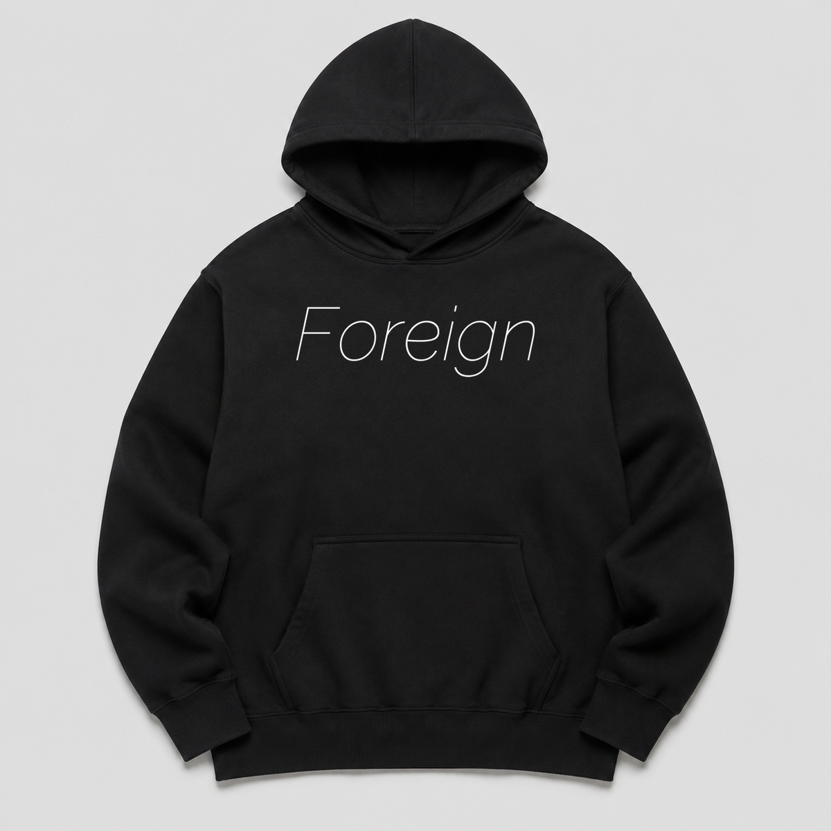Foreign Hoodie in black
