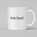 Michael Mug in white