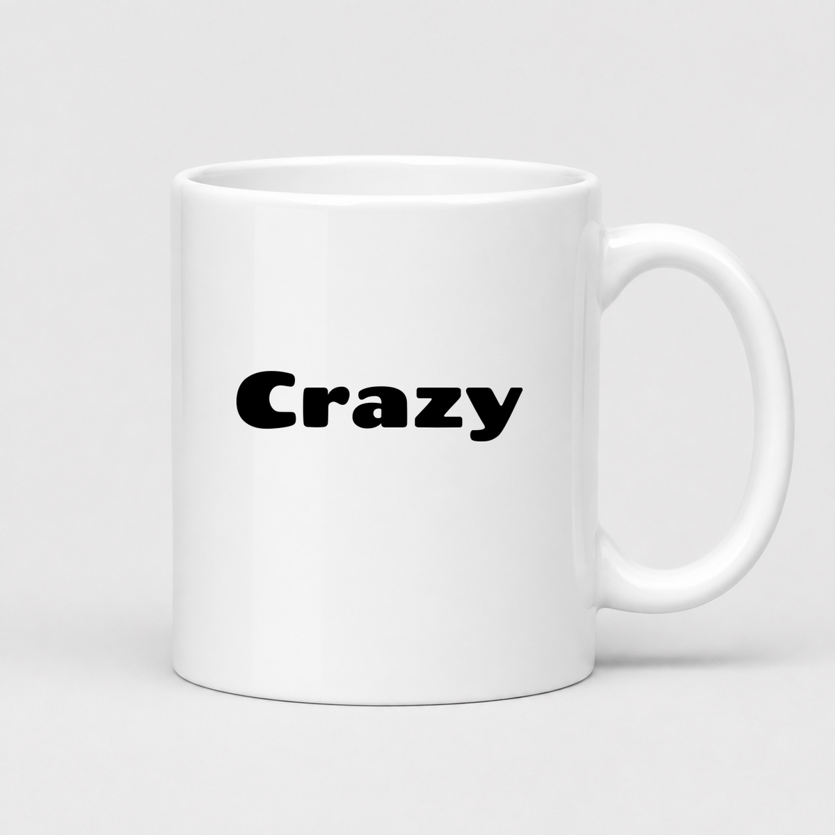 Crazy Mug in white