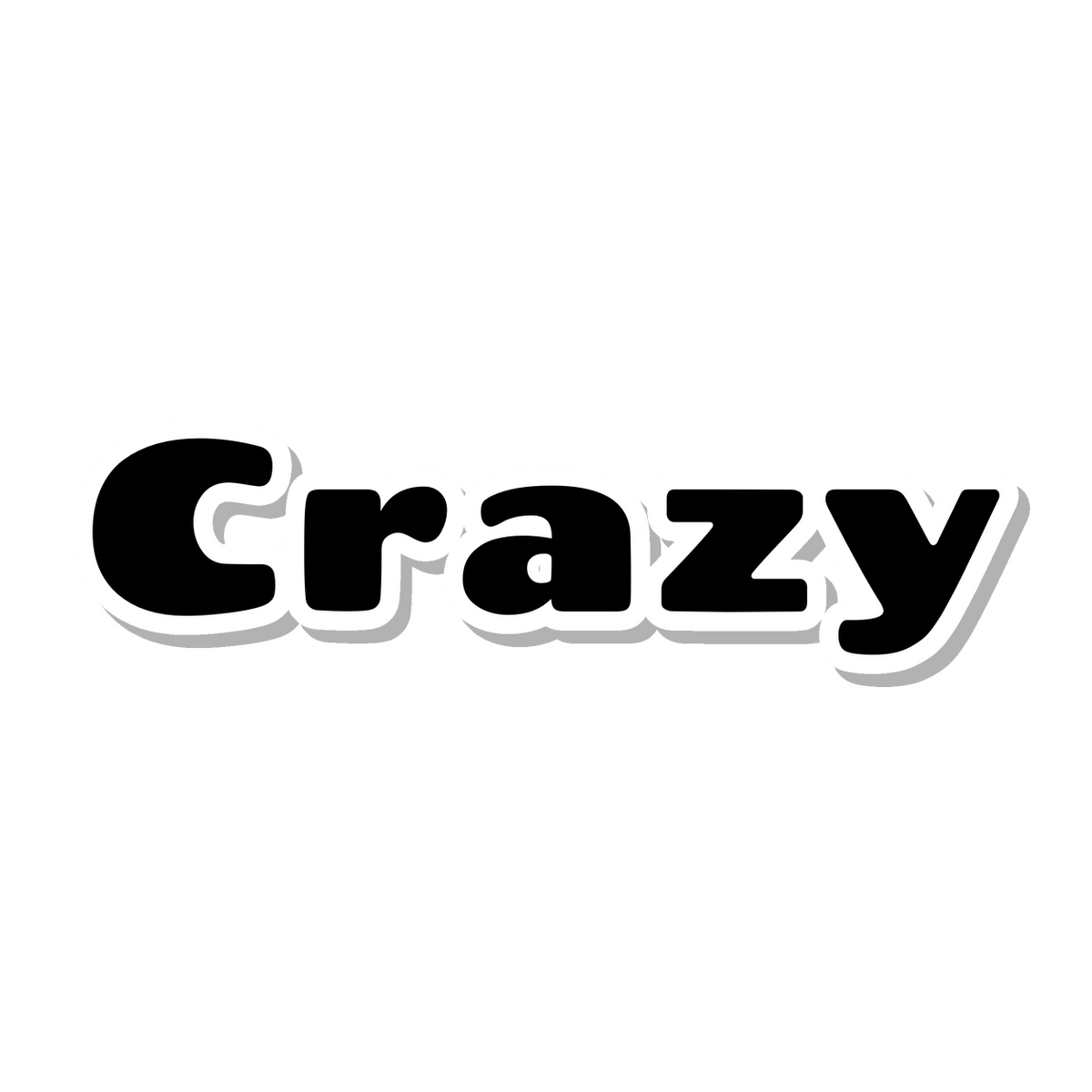 Crazy die-cut sticker