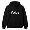 Voice Hoodie in black