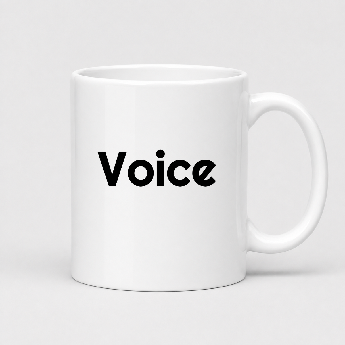 Voice Mug in white