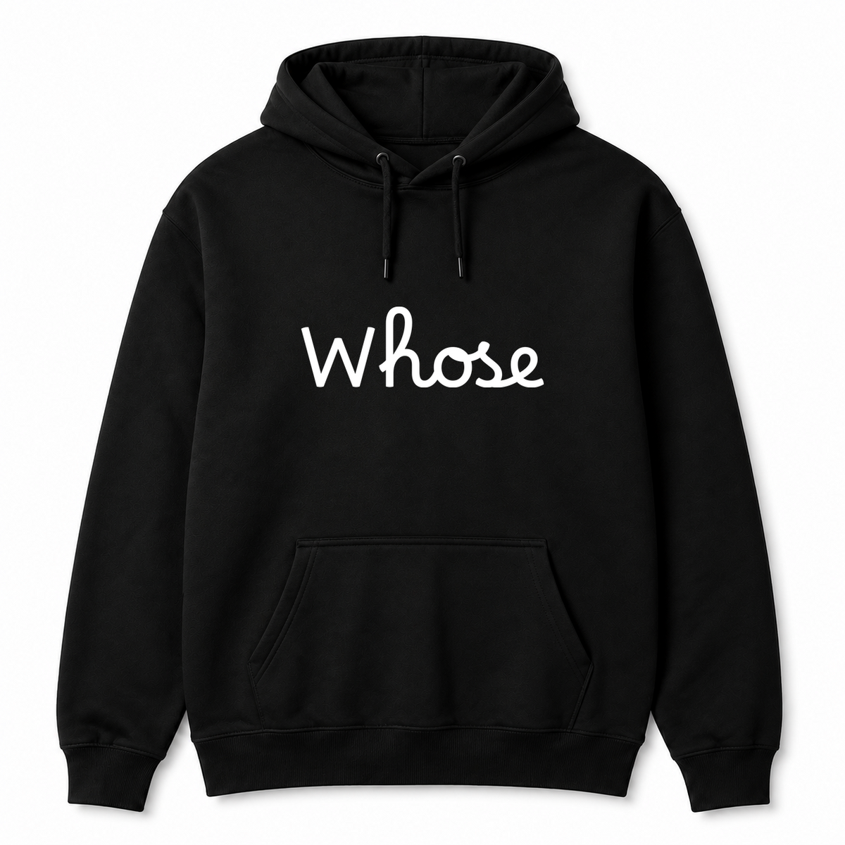Whose Hoodie in black