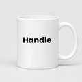 Handle Mug in white