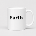 Earth Mug in white