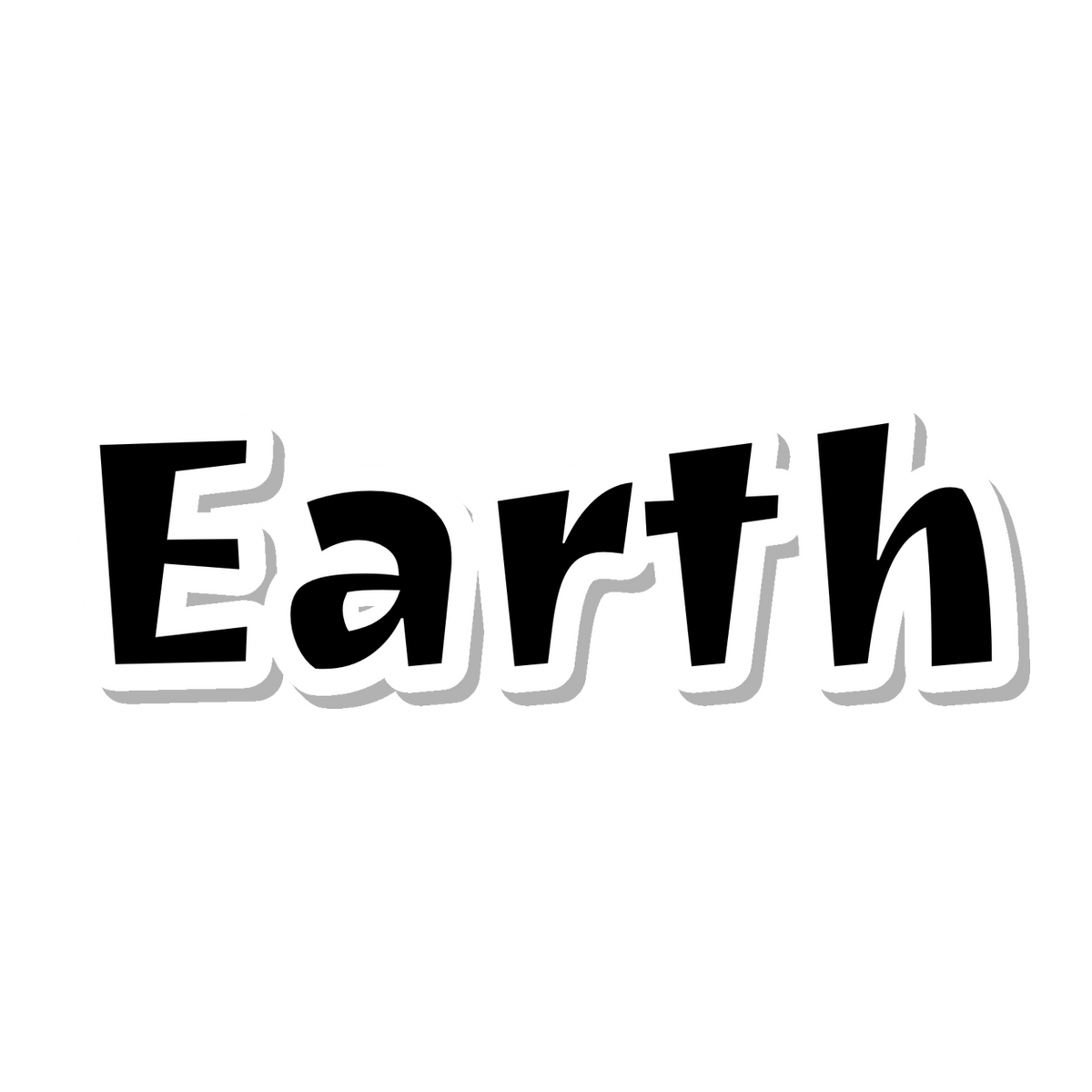 Earth die-cut sticker