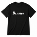 Dinner T-Shirt in black
