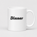 Dinner Mug in white