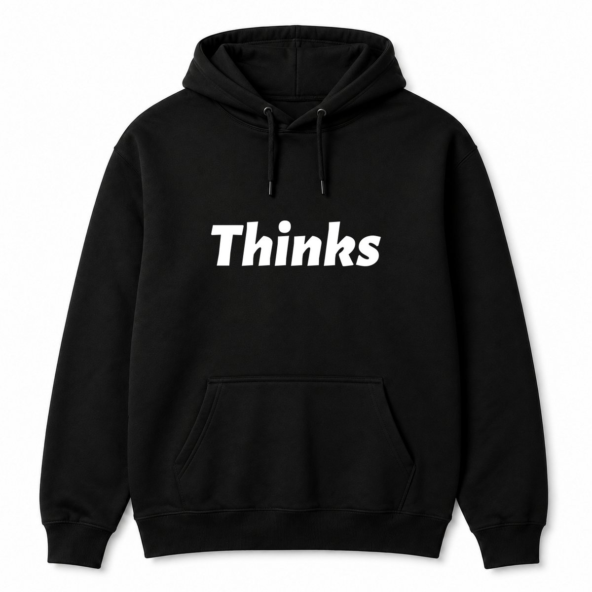 Thinks Hoodie in black