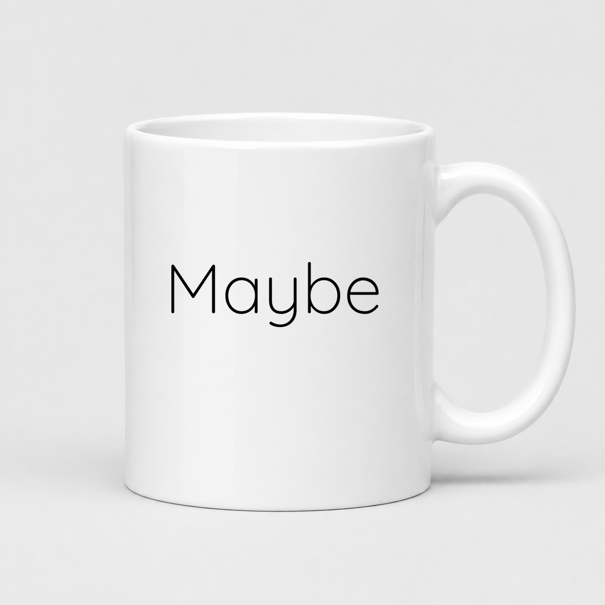 Maybe Mug in white