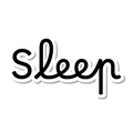 Sleep die-cut sticker
