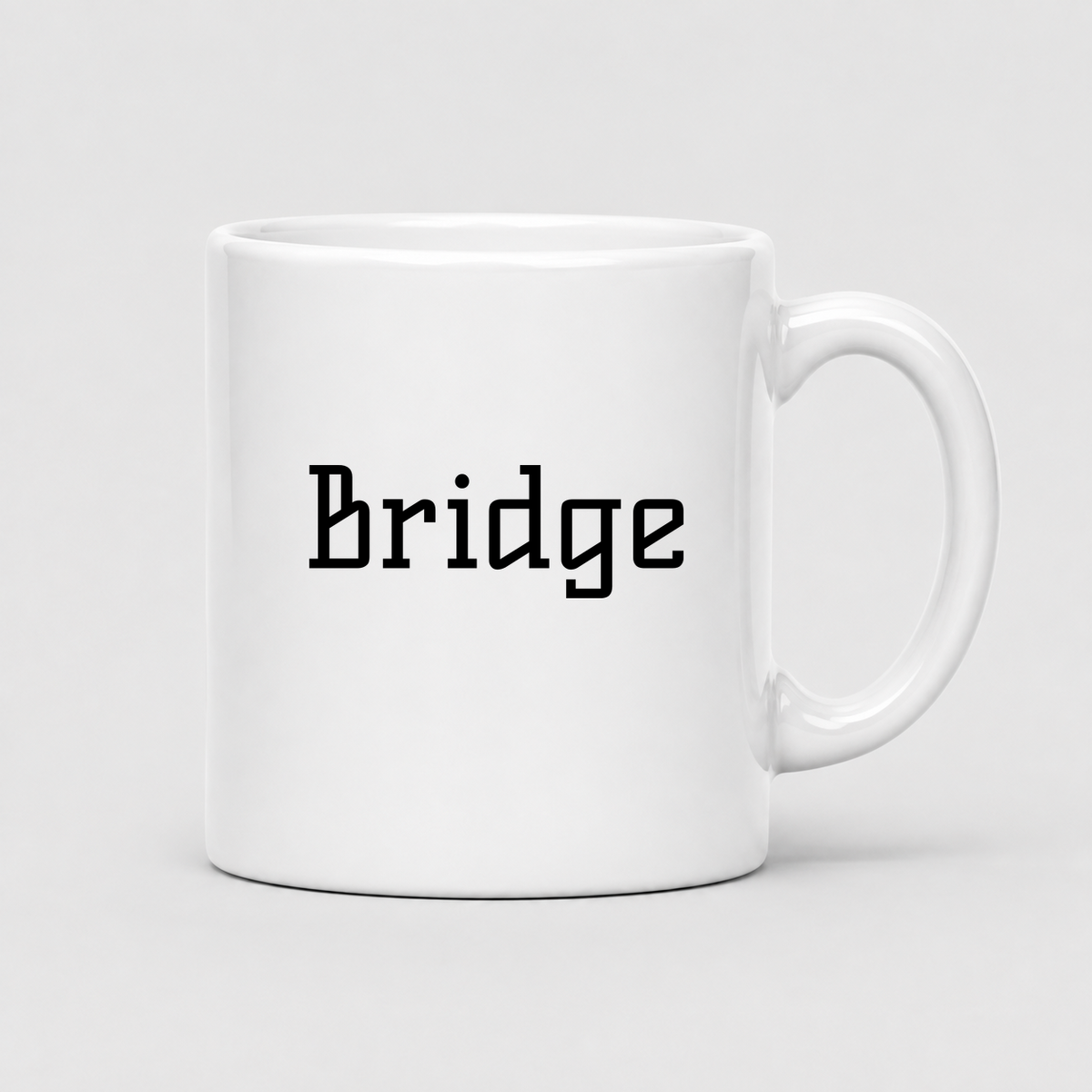 Bridge Mug in white