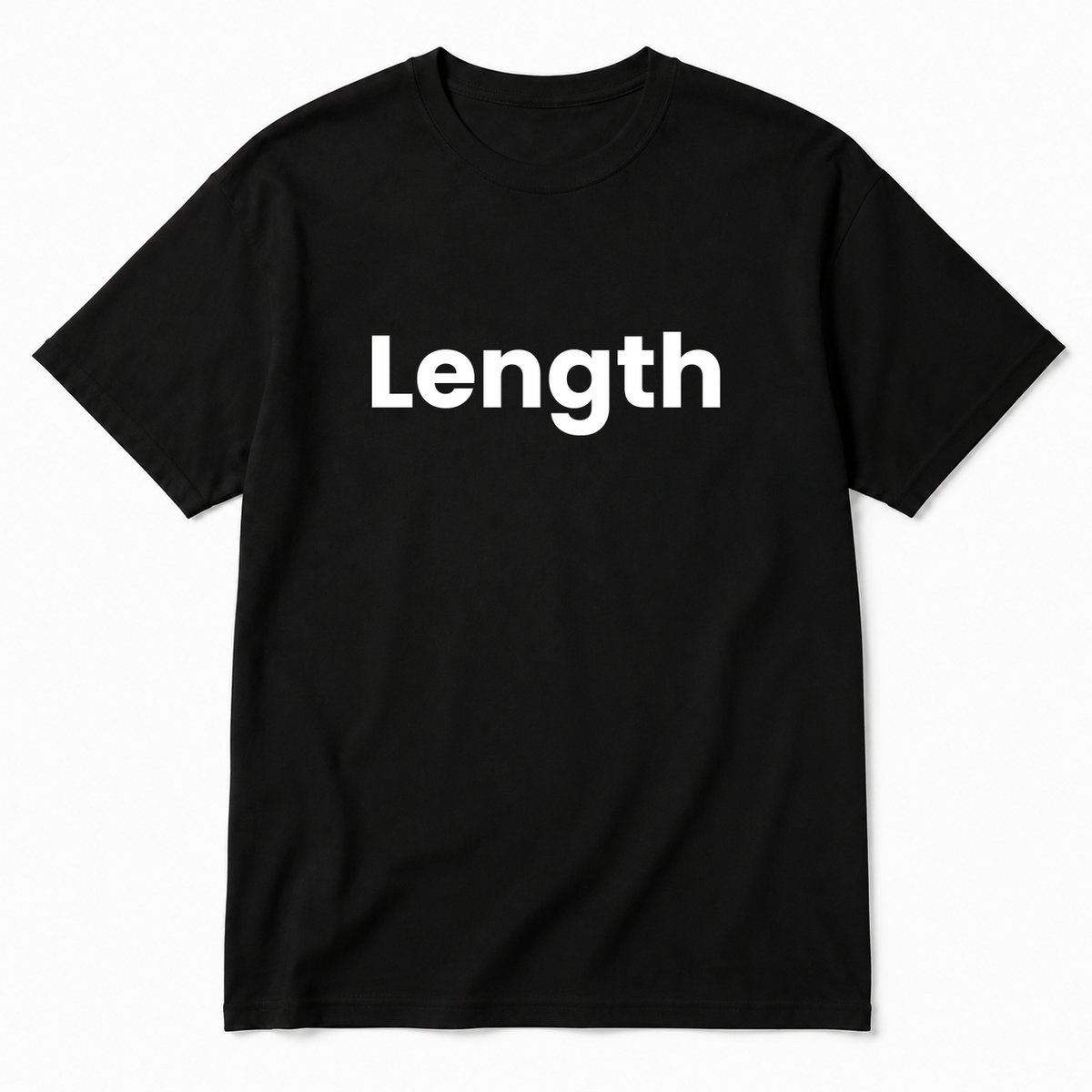 Length T-Shirt in black