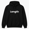 Length Hoodie in black