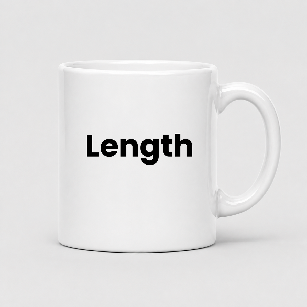 Length Mug in white