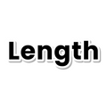 Length die-cut sticker