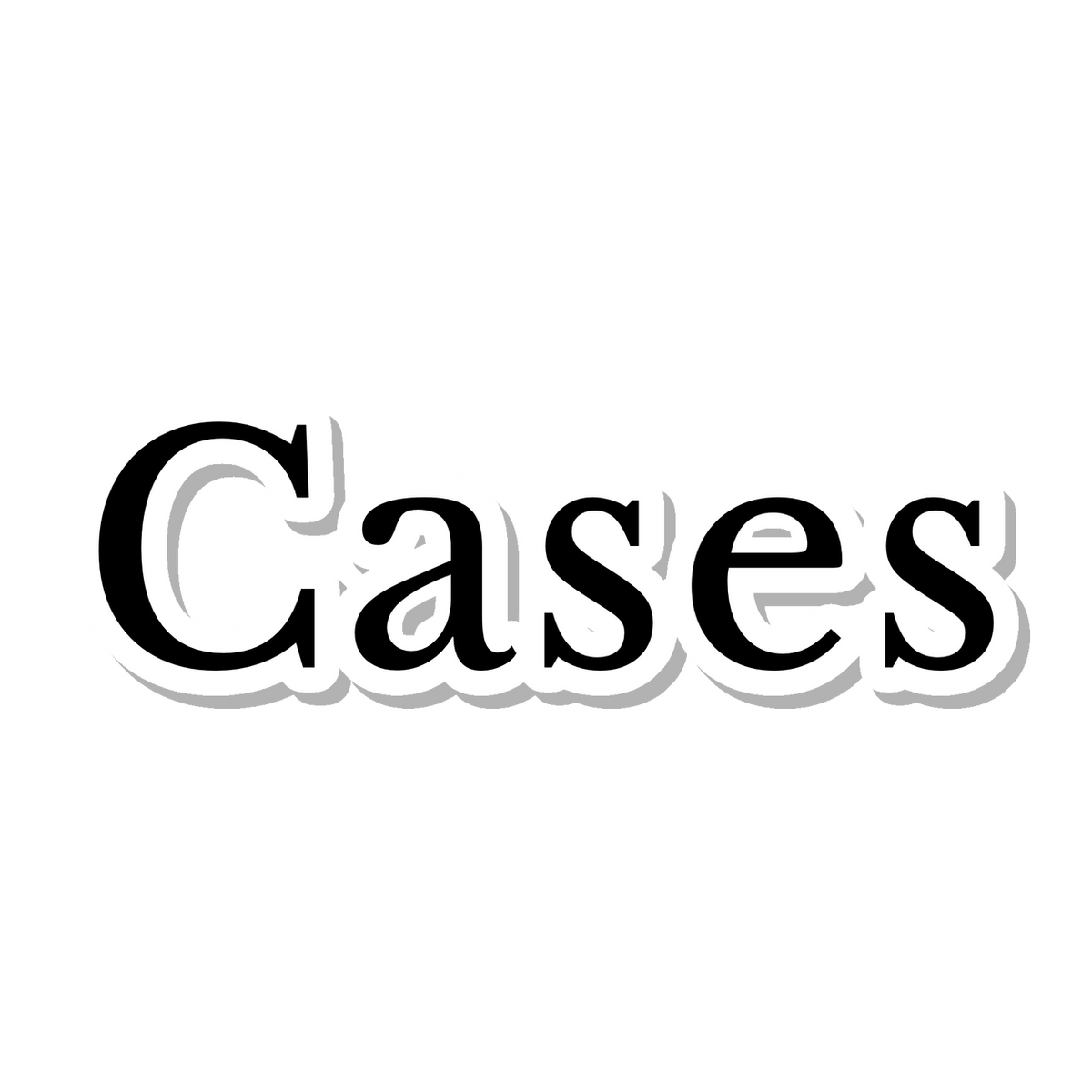 Cases die-cut sticker