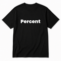 Percent T-Shirt in black