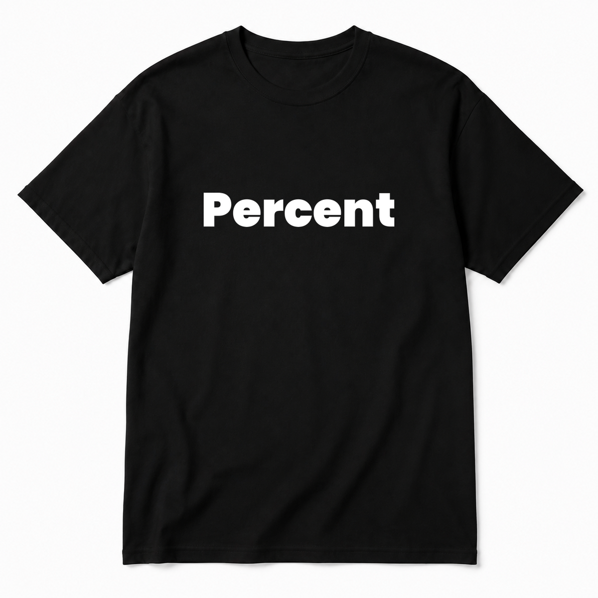 Percent T-Shirt in black