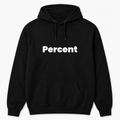 Percent Hoodie in black