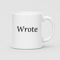 Wrote Mug in white