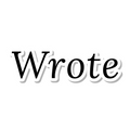 Wrote die-cut sticker