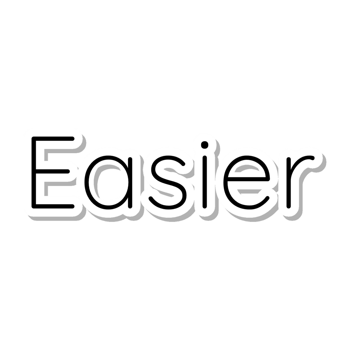 Easier die-cut sticker