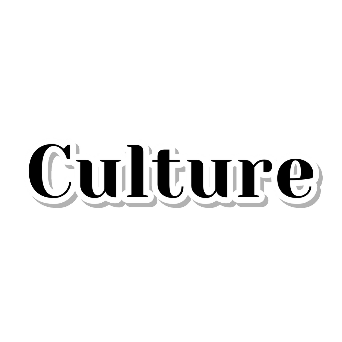 Culture die-cut sticker