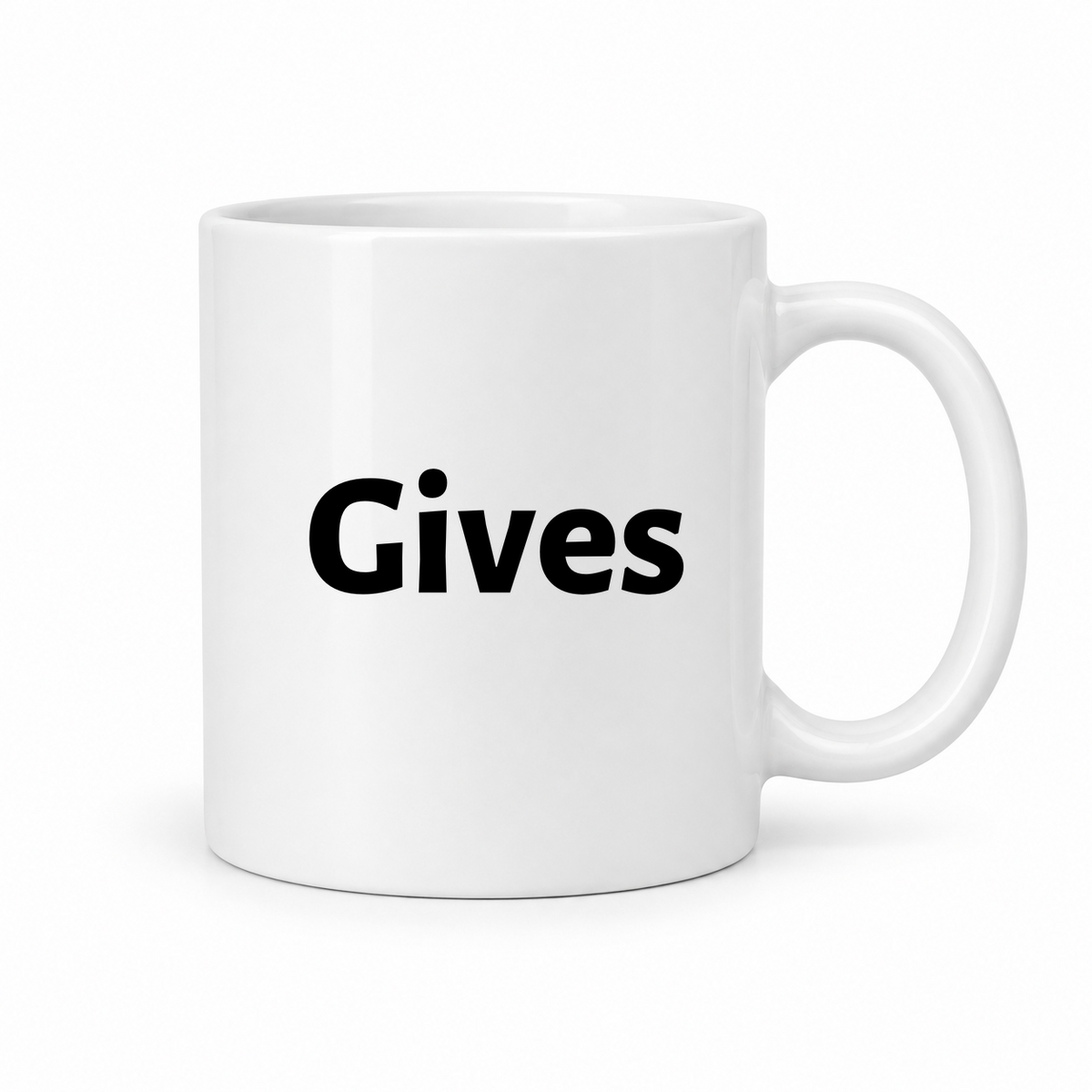 Gives Mug in white