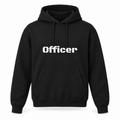 Officer Hoodie in black