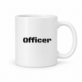 Officer Mug in white