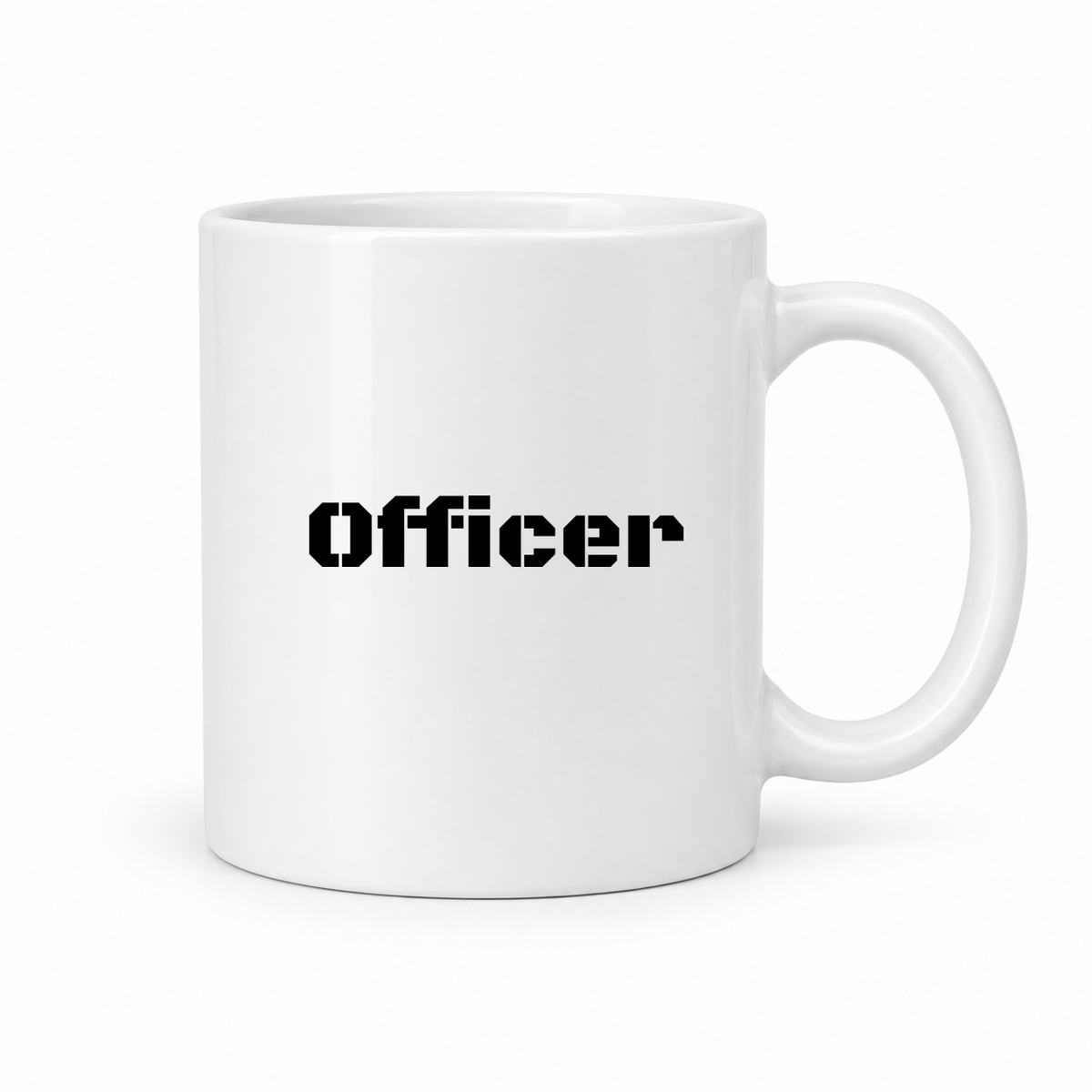 Officer Mug in white