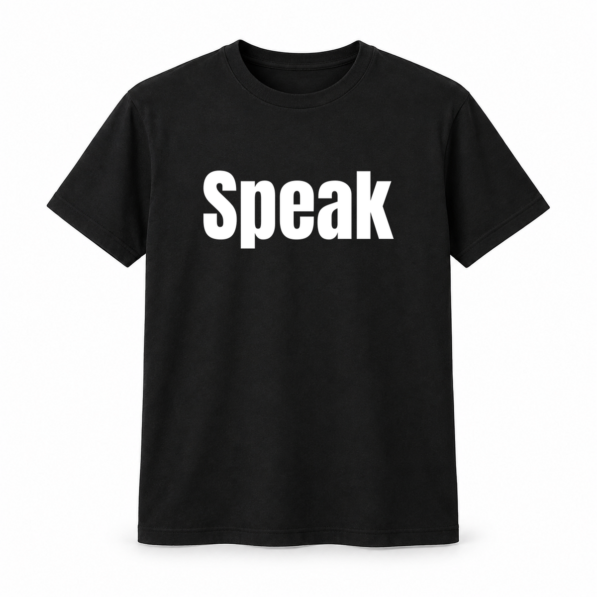 Speak T-Shirt in black