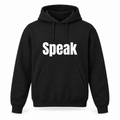 Speak Hoodie in black