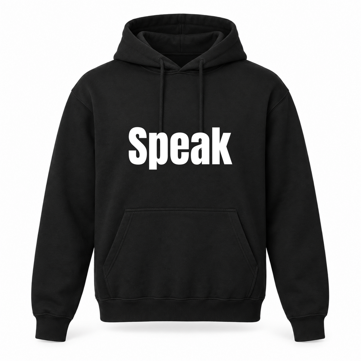 Speak Hoodie in black