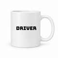 Driver Mug in white