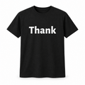 Thank T-Shirt in black