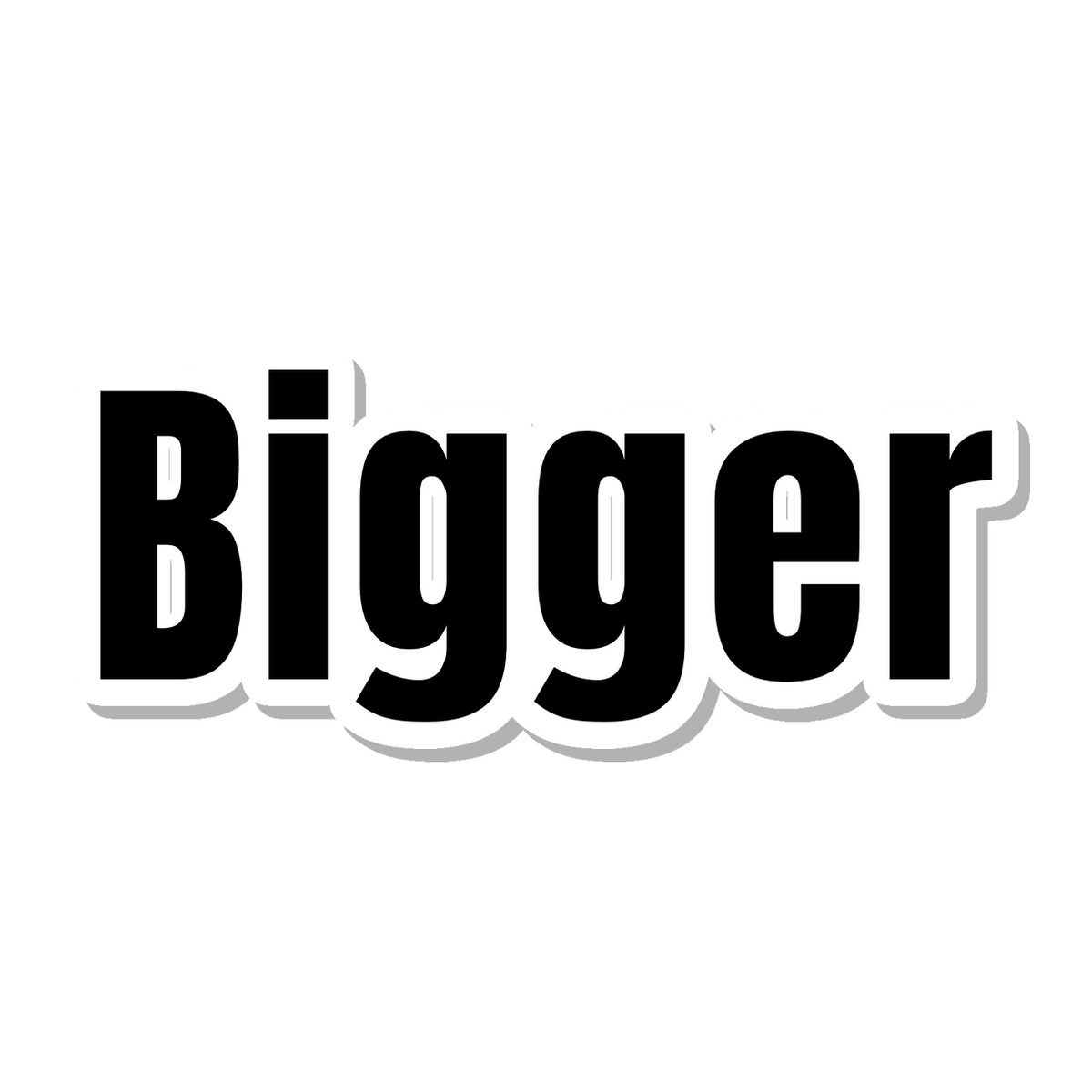 Bigger die-cut sticker
