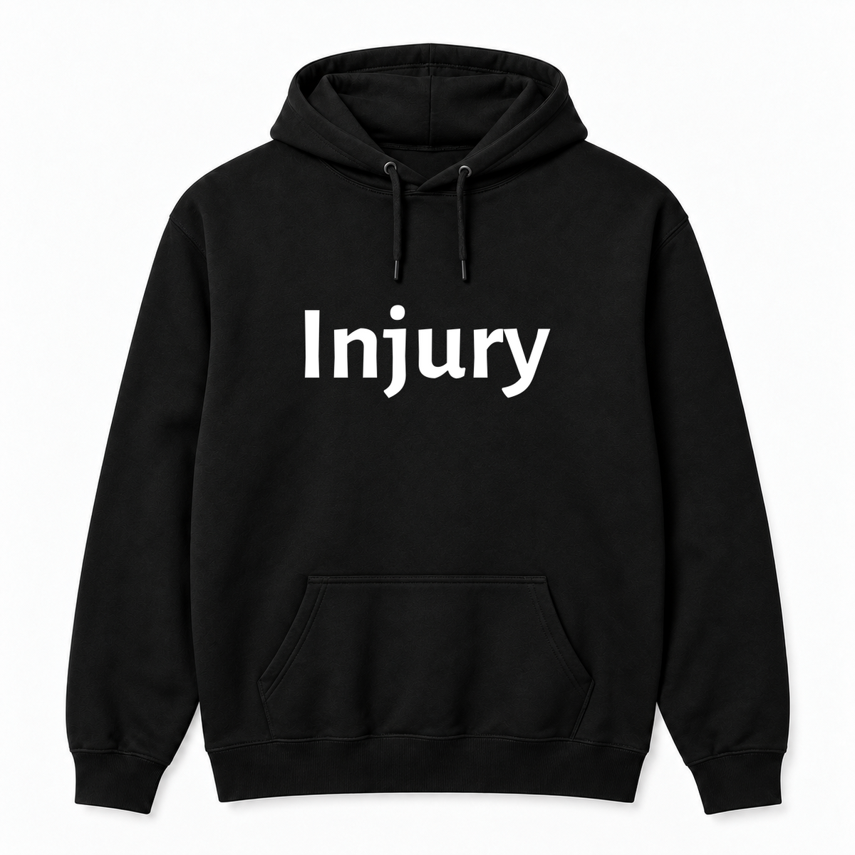 Injury Hoodie in black