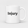 Injury Mug in white