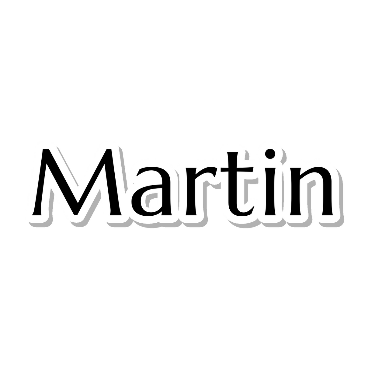 Martin die-cut sticker