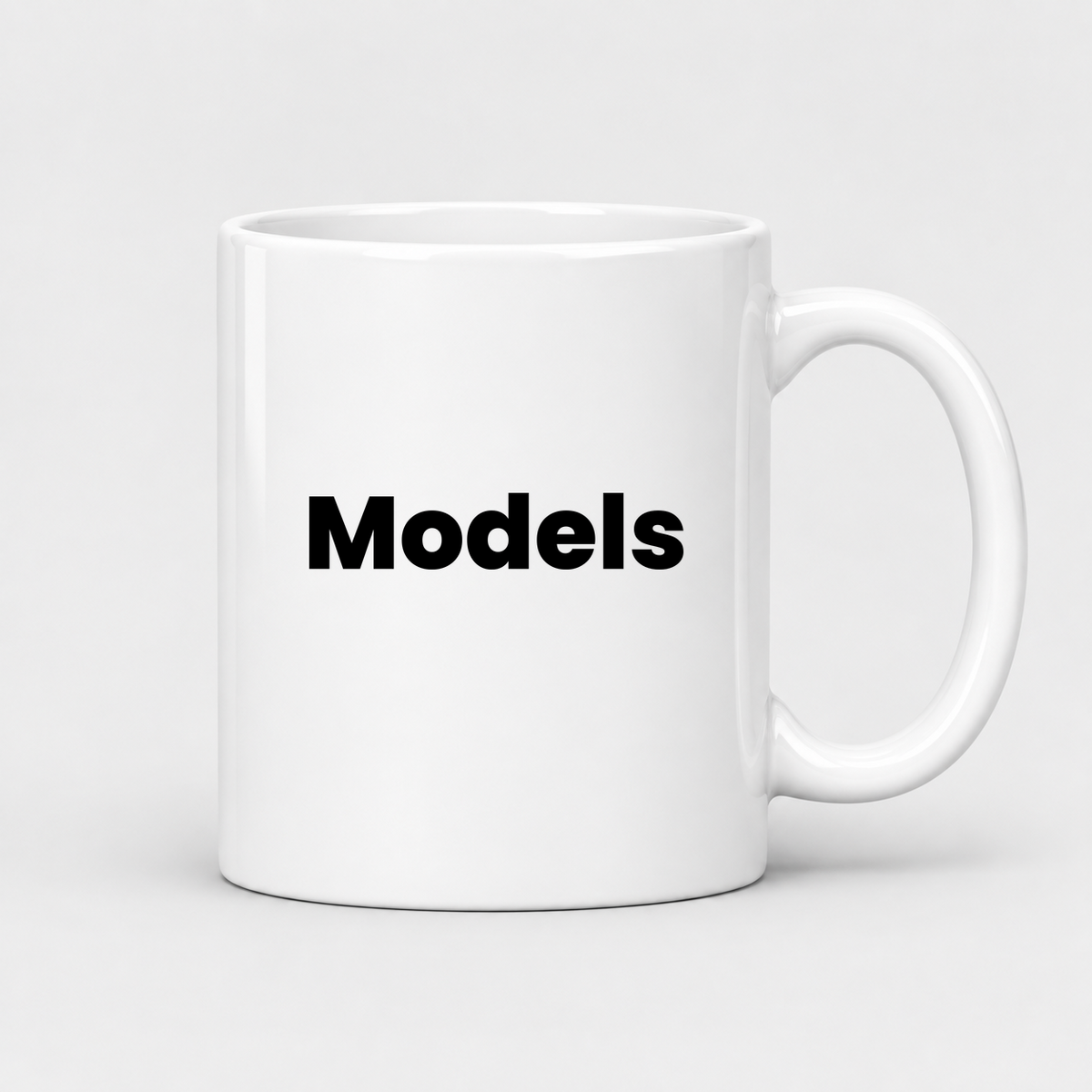 Models Mug in white