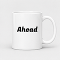 Ahead Mug in white
