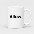 Allow Mug in white