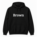 Brown Hoodie in black
