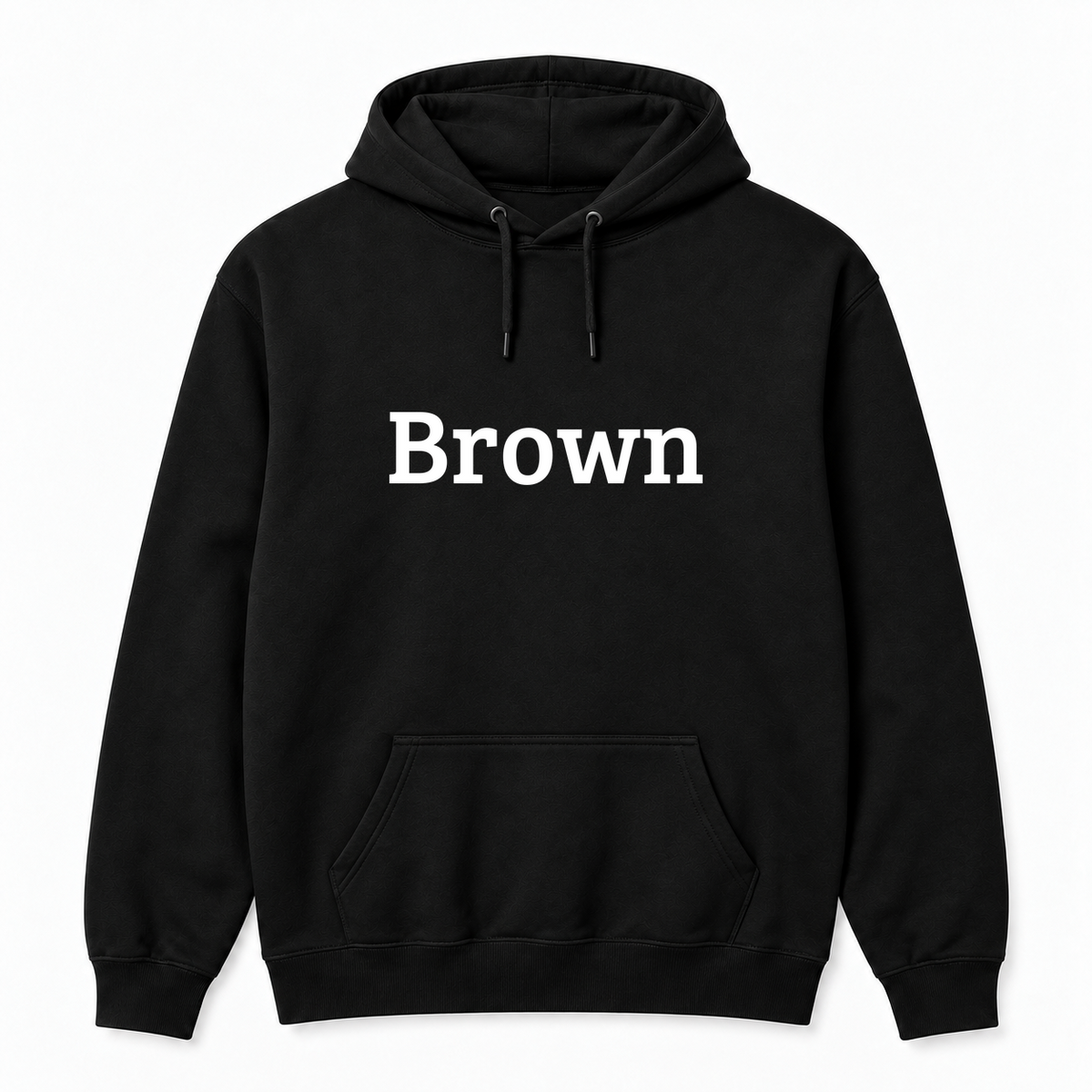 Brown Hoodie in black