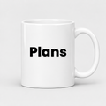 Plans Mug in white