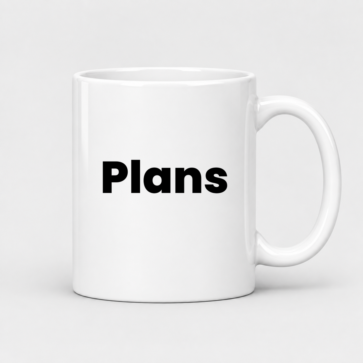 Plans Mug in white
