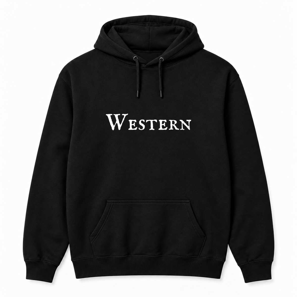 Western Hoodie in black