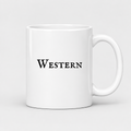 Western Mug in white